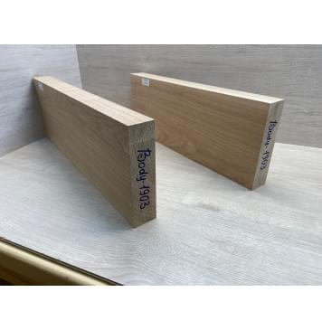 Ясень Дальневосточный заготовка корпуса Смешанный А 44х179х525-465 мм, 2 шт, 697 кг/м3-7