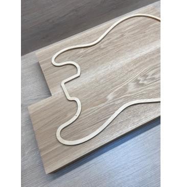 Ясень Дальневосточный заготовка корпуса Тангент АА 46,5х180х535-460 мм, 2 шт, 661 кг/м3 (уценка - сучки)-10