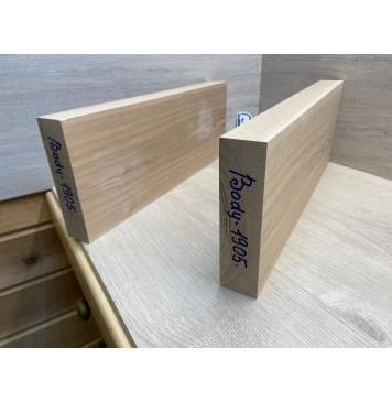 Ясень Дальневосточный заготовка корпуса Тангент АА 45х179х490-465 мм, 2 шт, 697 кг/м3 (уценка - сучки)-7