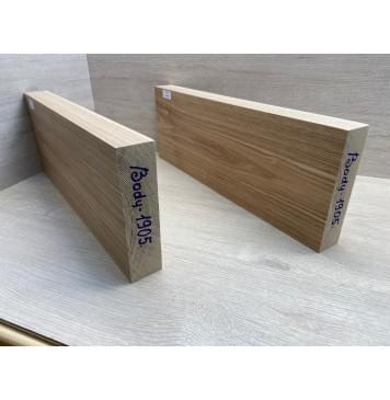 Ясень Дальневосточный заготовка корпуса Тангент АА 45х179х490-465 мм, 2 шт, 697 кг/м3 (уценка - сучки)-8