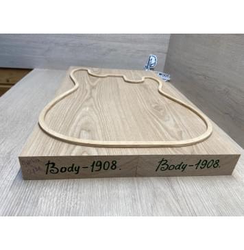 Ясень Дальневосточный Лёгкий заготовка корпуса Тангент АА 44,5х168х535 мм, 2 шт, 533 кг/м3 (уценка - сучки)-3