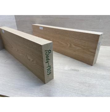 Ясень Дальневосточный Лёгкий заготовка корпуса Тангент ААА 45,5х166х535-525 мм, 2 шт, 520 кг/м3 (уценка - сучки)-12