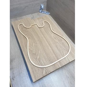 Ясень Дальневосточный Лёгкий заготовка корпуса Тангент АА 48,3х190х565-525 мм, 2 шт, 582 кг/м3-0