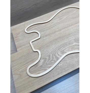 Ясень Дальневосточный Лёгкий заготовка корпуса Тангент АА 48,3х190х565-525 мм, 2 шт, 582 кг/м3-4