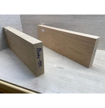 Ясень Дальневосточный Лёгкий заготовка корпуса Тангент АА 48,3х190х565-525 мм, 2 шт, 582 кг/м3-12