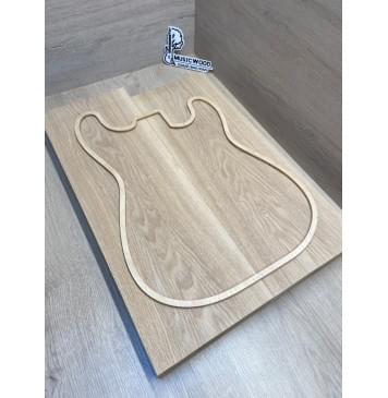 Ясень Дальневосточный Лёгкий заготовка корпуса Тангент АА 48,3х190х550-510 мм, 2 шт, 540 кг/м3 (уценка - сучки)-0