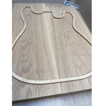 Ясень Дальневосточный Лёгкий заготовка корпуса Тангент АА 48,3х190х550-510 мм, 2 шт, 540 кг/м3 (уценка - сучки)-3