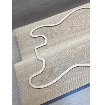 Ясень Дальневосточный Лёгкий заготовка корпуса Тангент АА 48,3х190х550-510 мм, 2 шт, 540 кг/м3 (уценка - сучки)-4