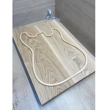 Ясень Дальневосточный Лёгкий заготовка корпуса Тангент АА 51,5х190х555-545 мм, 2 шт, 590 кг/м3 (уценка - сучки)-0