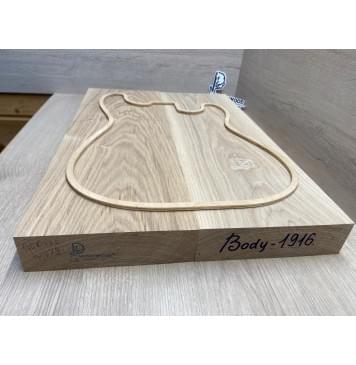 Ясень Дальневосточный Лёгкий заготовка корпуса Тангент АА 51,5х190х555-545 мм, 2 шт, 590 кг/м3 (уценка - сучки)-2