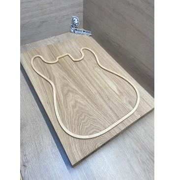 Ясень Дальневосточный Лёгкий заготовка корпуса Тангент АА 50х190х545-530 мм, 2 шт, 591 кг/м3 (уценка - сучок)-0