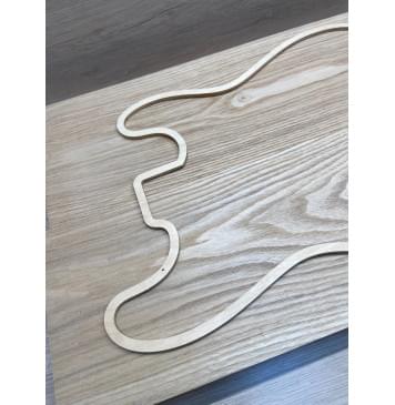 Ясень Дальневосточный Лёгкий заготовка корпуса Тангент АА 50х190х545-530 мм, 2 шт, 591 кг/м3 (уценка - сучок)-5