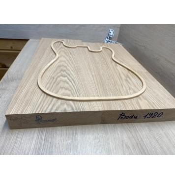 Ясень Дальневосточный Лёгкий заготовка корпуса Тангент АА 50х218х555-520 мм, 2 шт, 579 кг/м3-3