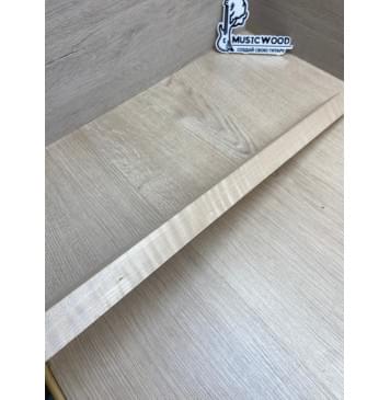 Клён Белый Явор, Волнистый Универсальная заготовка Смешанный А Волна ААА 28х43-17.5х755 мм-4