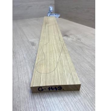 Корина Чёрная (Лимба-Офрам) заготовка грифа электрогитары Радиал АА 19.5х95х750 мм-2