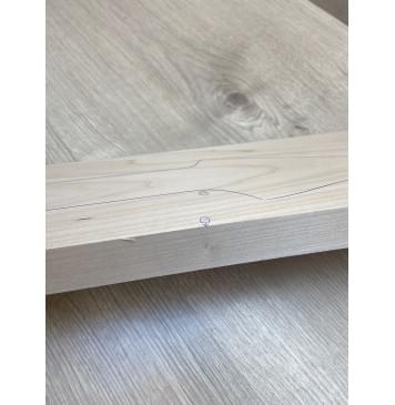 Клён Белый заготовка грифа для электрогитары Тангент ААА 28.5х135х715 мм-8