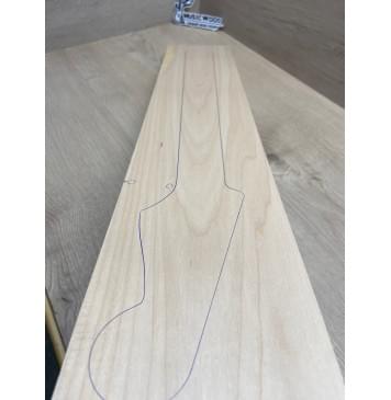 Клён Белый заготовка грифа для электрогитары Тангент ААА 28.5х135х715 мм-3