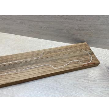 Овенгкол заготовка грифа для бас-гитары Радиал АА 27х(50-23-50)х860 мм - из 3х частей-4