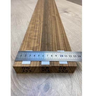 Овенгкол заготовка грифа для бас-гитары Радиал АА 27х(50-23-50)х860 мм - из 3х частей-6