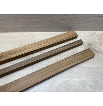 Овенгкол заготовка грифа для бас-гитары Радиал АА 27х(50-23-50)х860 мм - из 3х частей-9