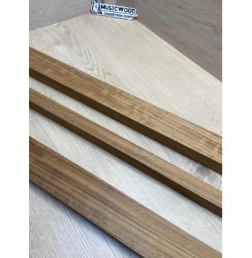 Овенгкол заготовка грифа для бас-гитары Радиал ААА 28х(50-23-50)х905 мм - из 3х частей-9