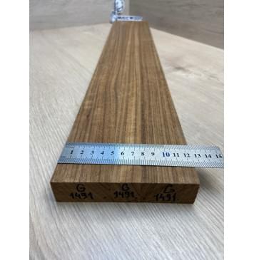 Овенгкол заготовка грифа для электрогитары Радиал АА 26.5х(48-25-48)х745 мм - из 3х частей-3