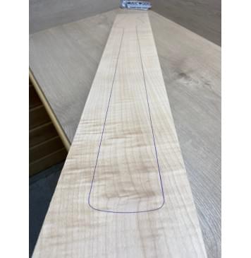 Клён Белый заготовка грифа для бас-гитары Смешанный ААА 25.5х122х885 мм-2