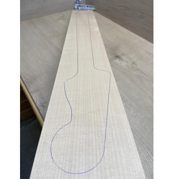 Клён Белый заготовка грифа для бас-гитары Смешанный ААА 25.5х122х885 мм-3