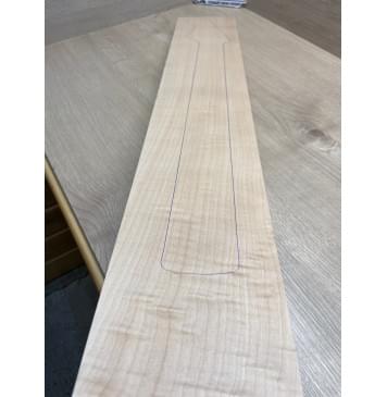 Клён Белый заготовка грифа для электрогитары Радиал АА 26.5х123х760 мм-5