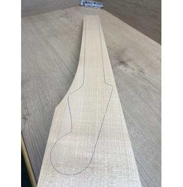 Клён Белый заготовка грифа для электрогитары Радиал АА 26.5х108х740 мм-8