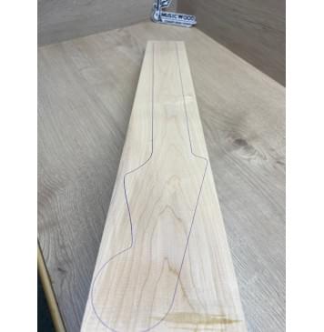 Клён Белый заготовка грифа для электрогитары Тангент АА 30х93х681 мм-3