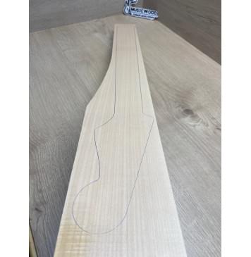 Клён Белый заготовка грифа для электрогитары Радиал ААА 28х105х695 мм-4