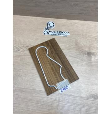 Овенгкол заготовка накладки на головку грифа Радиал АА 4.5х135х218 мм-3