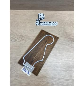 Овенгкол заготовка накладки на головку грифа Смешанный АА 5х107х205 мм-3