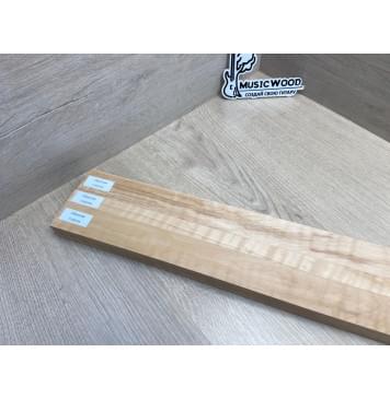 Ольха заготовка грифа безголовой гитары Смешанный АА Волна АА 27.5х(35-18-35)х645 мм - из 3х частей-11