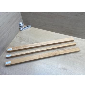 Ольха заготовка грифа безголовой гитары Смешанный АА Волна АА 27.5х(35-18-35)х645 мм - из 3х частей-0