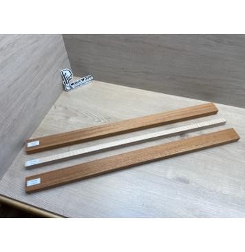 Махагон/Клен Белый Явор, Волнистый заготовка для переклеенного грифа электрогитары Радиал АА Волна ААА 22.5х(44.5-17-44.5)х725 мм - из 3х частей-6