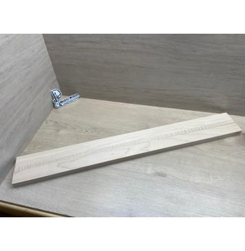 Клён Белый/Клён Белый Явор, Волнистый заготовка для переклеенного грифа бас-гитары Смешанный ААА Волна ААА 25х(46-17.5-46)х910 мм-0