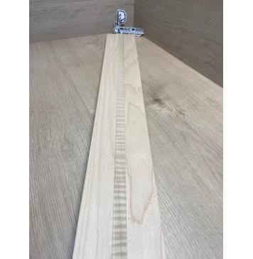 Клён Белый/Клён Белый Явор, Волнистый заготовка для переклеенного грифа бас-гитары Смешанный ААА Волна ААА 25х(46-17.5-46)х910 мм-9