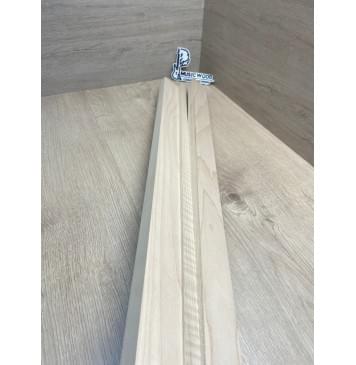 Клён Белый/Клён Белый Явор, Волнистый заготовка для переклеенного грифа бас-гитары Смешанный ААА Волна ААА 25х(46-17.5-46)х910 мм-6