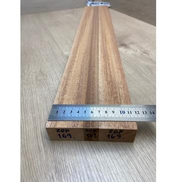 Махагон/Сапели заготовка для переклеенного грифа электрогитары Радиал АА 29.5х(47-19-47)х715 мм - из 3х частей-2