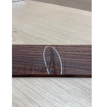 Палисандр Индийский заготовка накладки для электрогитары Радиал А 8.5х66-58х530 мм-11