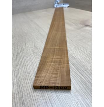 Клён Волнистый Печеный 180 гр заготовка накладки для бас-гитары Радиал А Волна ААА 10х65х745 мм-5