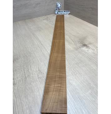 Клён Волнистый Печеный 180 гр заготовка накладки для бас-гитары Радиал А Волна ААА 10х65х745 мм-6