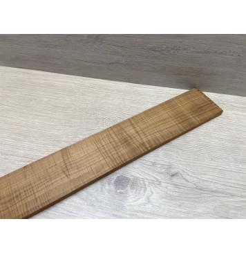 Клён Волнистый Печеный 180 гр заготовка накладки для бас-гитары Радиал А Волна ААА 10х65х745 мм-9