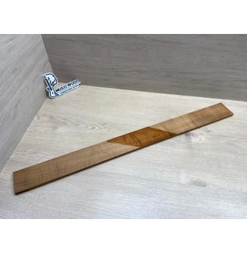 Клён Волнистый Печеный 180 гр заготовка накладки для бас-гитары Радиал А Волна ААА 10х65х745 мм-17