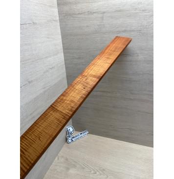 Клён Волнистый Печеный 180 гр заготовка накладки для бас-гитары Радиал А Волна ААА 10х65х745 мм-15