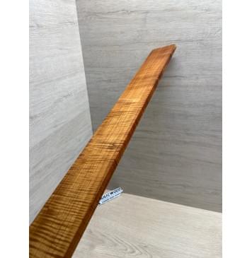 Клён Волнистый Печеный 180 гр заготовка накладки для бас-гитары Радиал А Волна ААА 10х65х745 мм-12