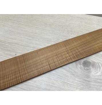 Клён Волнистый Печеный 180 гр заготовка накладки для бас-гитары Радиал АА Волна ААА 8х65х735 мм-3