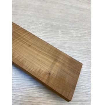 Клён Волнистый Печеный 180 гр заготовка накладки для бас-гитары Радиал АА Волна ААА 8х65х735 мм-10